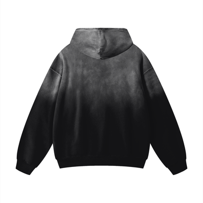 Inkspire Hoodie back design – artistic statement streetwear with raw-edge finish