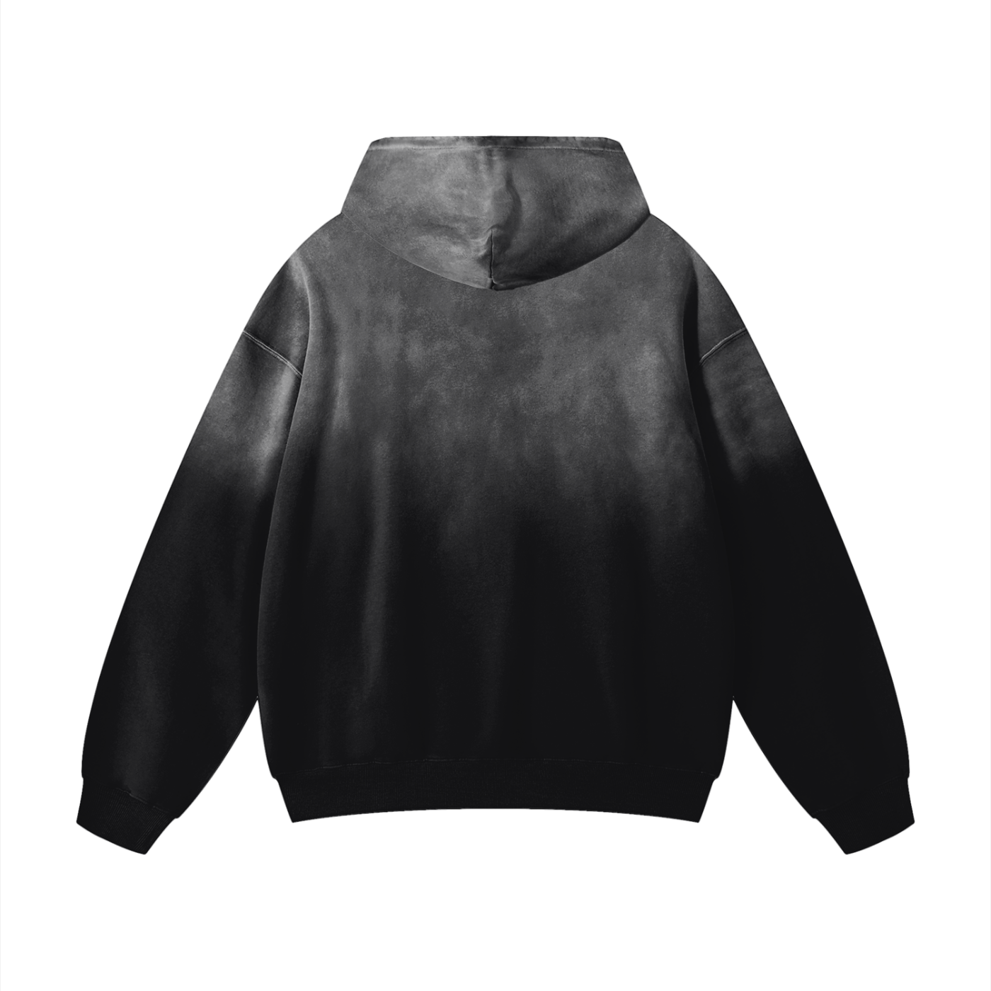 Inkspire Hoodie back design – artistic statement streetwear with raw-edge finish